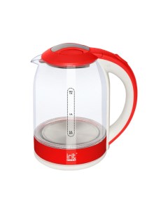 Чайник электрический IR 1913 1 8 л прозрачный красный Irit