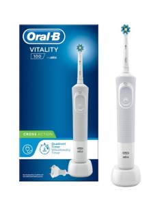 Электрическая зубная щетка Vitality CrossAction D100 413 1 белый Oral-b