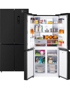 Холодильник WCD 450 XB черный Weissgauff