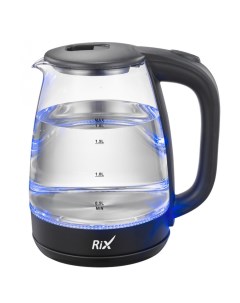 Чайник электрический RKT 1820G 1 8 л прозрачный черный Rix