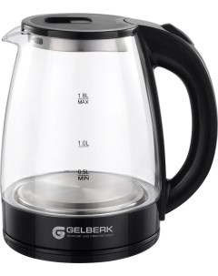 Чайник электрический GL 340 1 8 л розовый серебристый Gelberk