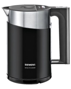 Чайник электрический TW86103P 1 5 л серебристый черный Siemens
