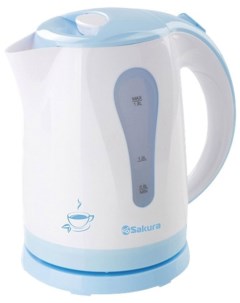 Чайник электрический SA 2326BL 1 8 л белый голубой Sakura
