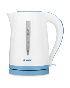 Чайник электрический VT 7031 1 7 л белый голубой Vitek