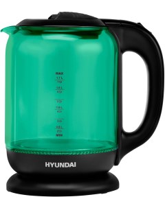 Чайник электрический HYK G2807 1 8 л зеленый черный Hyundai