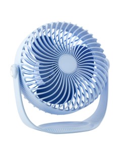 Вентилятор колонный напольный настольный ручной WT F12 голубой Revyline
