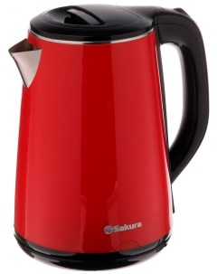 Чайник электрический SA 2150BR 2 2 л красный черный Sakura