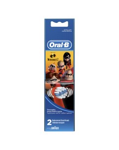 Насадка для зубной щетки Braun EB10K Incredibles 2 2 шт Oral-b