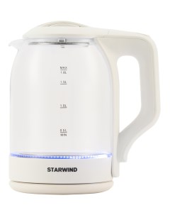 Чайник электрический SKG1056 1 8 л белый прозрачный Starwind