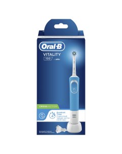 Электрическая зубная щетка Vitality CrossAction D100 413 1 голубой Oral-b