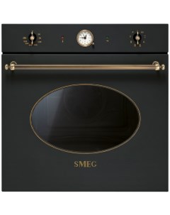 Встраиваемый электрический духовой шкаф SFP805AO Black Smeg