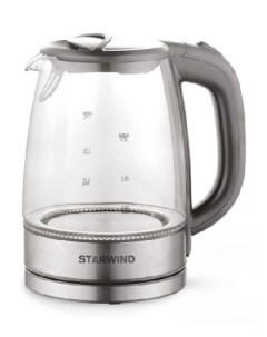 Чайник электрический SKG2315 1 7 л серый Starwind