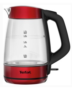 Чайник электрический KI520530 1 7 л Red Transparent Tefal