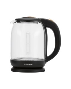 Чайник электрический SKG1052 1 8 л прозрачный коричневый Starwind