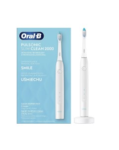 Электрическая зубная щетка Pulsonic Slim Clean 2000 белая Oral-b