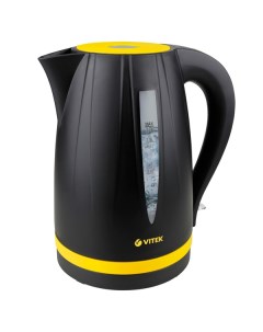 Чайник электрический VT 1168BK 1 7 л черный желтый Vitek