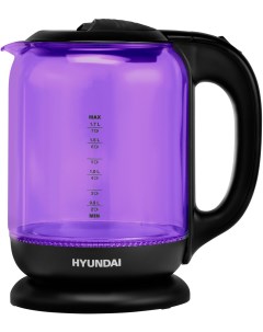 Чайник электрический HYK G5809 1 8 л фиолетовый черный Hyundai