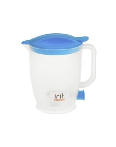 Чайник электрический IR 1121 0 8 л белый синий Irit