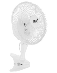 Вентилятор на прищепке RDF 1500W белый Rix