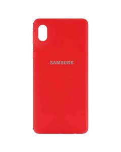 Чехол Samsung Galaxy A01 Core красный Silicone cover