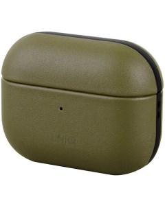 Кожаный чехол Terra Genuine Leather для AirPods Pro AIRPODSPRO TERPIN Оливковый Uniq