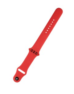 Ремешок силиконовый для Apple Watch 42мм 44мм 45мм размер S M красный Zibelino