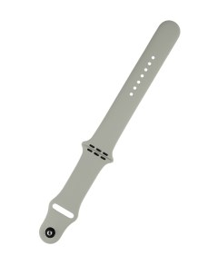 Ремешок силиконовый для Apple Watch 42мм 44мм 45мм размер M L серый Zibelino