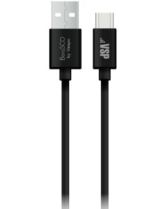 Кабель USB USB Type C 1А 1 м черный 37340 Borasco
