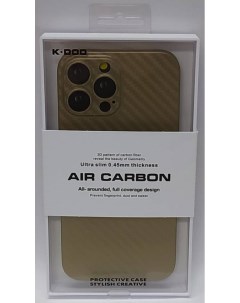 Накладка для iPhone 14 Pro Max 6 7 Air Carbon пластик золотая K-doo