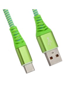 Кабель USB LP Type C Носки зеленый Liberty project
