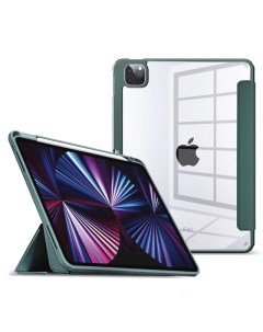 Чехол подставка Crystal для Apple iPad 10 2 iPad 7 iPad 8 iPad 9 тёмно зелёный Slimcase