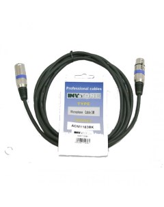 Микрофонный кабель XLR XLR 5 метров ACM1105BK Invotone