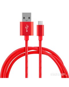 Кабель Energy ET 26 USB Type C красный Nrg