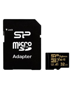 Карта памяти 32Gb Superior Golden A1 SP032GBSTHDV3V1GSP Silicon power