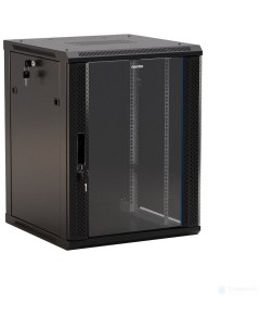 Серверный шкаф TWB 0645 GP RAL9004 Глубина 37см black Hyperline