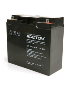 Аккумулятор для ИБП VRLA12 18 18 А ч 12 В 109688 Robiton