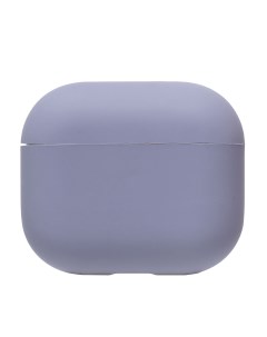 Чехол для кейса наушников Apple AirPods 3 силиконовый тонкий фиолетовый Promise mobile