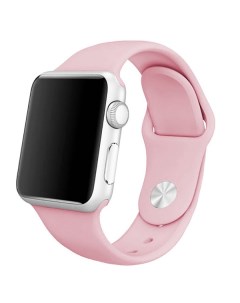Ремешок Silicone для Apple Watch 42 44mm light pink Krutoff