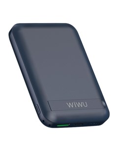 Внешний аккумулятор Snap Cube Magnetic Wireless Charger Power Bank 10000mAh Blue Wiwu