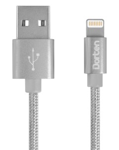 Кабель Metallic Lightning to USB Cable 2 м Space Gray Dorten