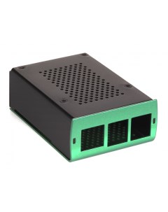 Корпус компьютерный RS037 Green Black Qumo