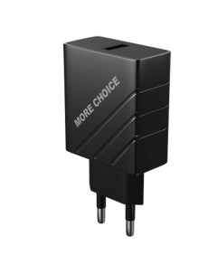 Сетевое зарядное устройство NC51QC 1USB 3 0A QC3 0 Black More choice