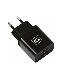 Сетевое зарядное устройство EX Z 610 2 USB 3 1 А черное Exployd