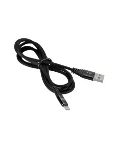Кабель USB A m Lightning m 1 2м black slim Digma