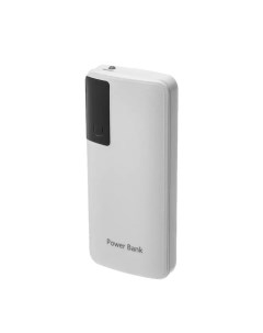 Внешний аккумулятор LuazON PB 04 7500 мАч 3 USB 2 А дисплей фонарик белый Luazon home