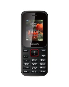 Мобильный телефон TM 128 Black Red Texet