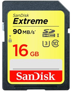 Карта памяти Extreme SDHC SDSDXNE 016G GNCIN 16GB Sandisk