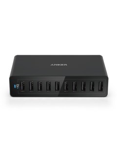 Сетевое зарядное устройство 60W Desktop Charger 10xUSB 2 4 A A2133L11 black Anker