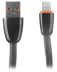 Кабель MU 002F USB Lightning Black MGSNL002LFBK Mediagadget