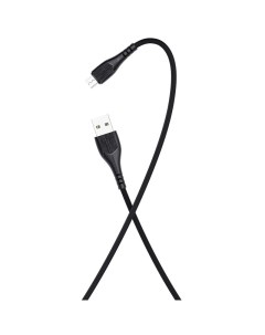 Дата кабель K22m USB 2 4A для micro USB TPE 1м Black More choice